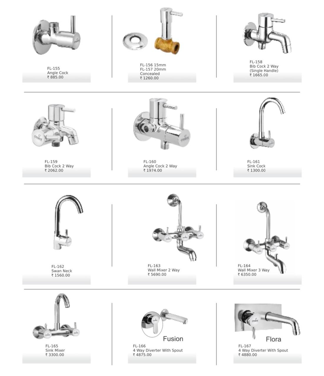Ormix Manufacturing Washbasins kitchens & Bathrooms Taps
